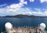 cruisers Santorini Greece sea islands